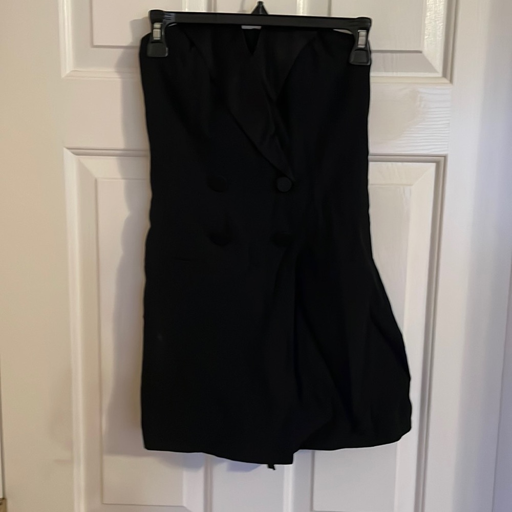Topshop tuxedo romper